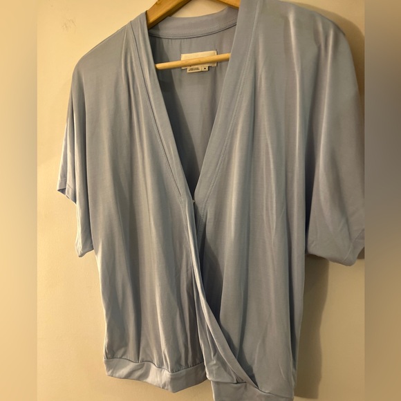 By Anthropologie Ayla Surplice Top M GUC - Picture 3 of 7